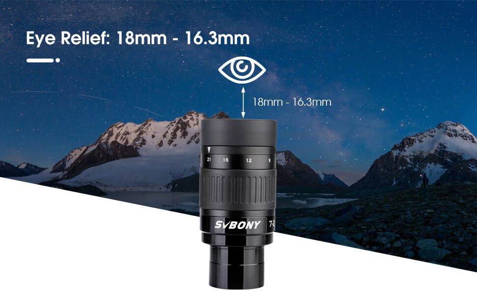 SV135 Ocular Zoom Variable de 1.25" de 7mm a 21mm.